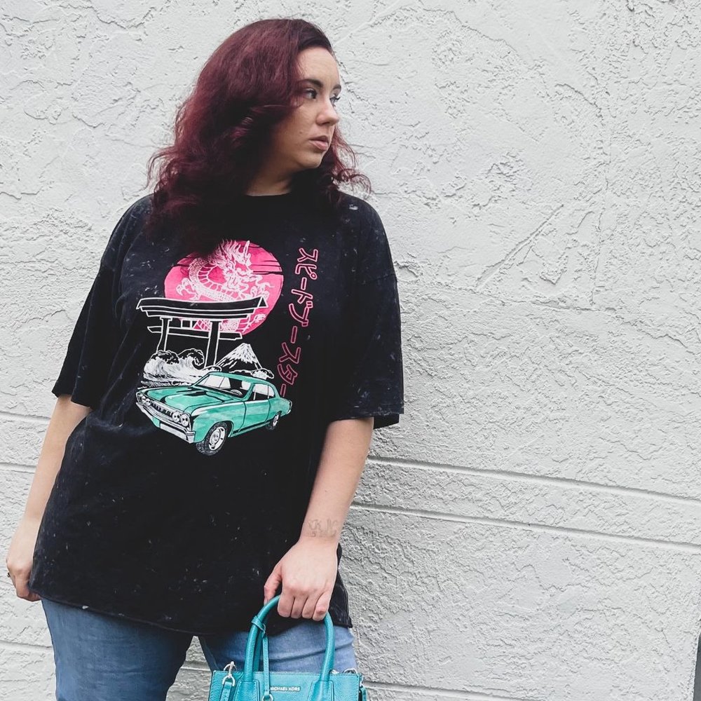 "Speed Buster" Over Sized Tunic Tee